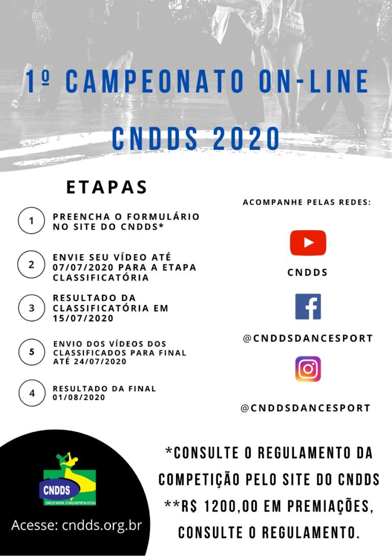 1º Campeonato On-line – CNDDS 2020